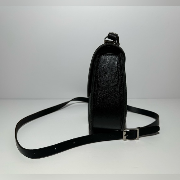 Vintage Harley-Davidson Leather Embroidered Mini Crossbody 2-Way Saddle Handbag - Picture 5 of 12